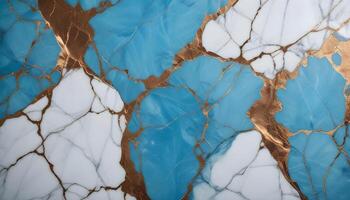 Polished Marble Texture with Distinctive Natural Patterns photo