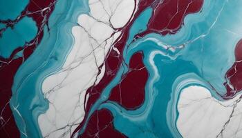 Subtle teal veining over white marble, creating a refined and luxurious look for any space photo
