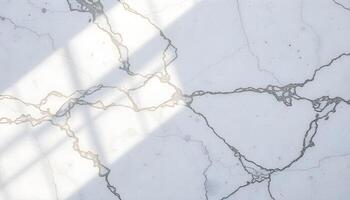 White and gray marble texture with intricate veining patterns photo