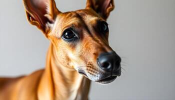 Relaxed Basenji with Smooth Coat and Focused Expression photo
