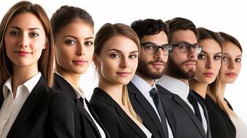 Professional Business Team Portraits in a Stylish Collage Format photo