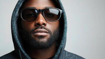 A man with a beard and sunglasses photo