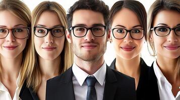 Professional Business Team Portraits Featuring Diverse Individuals photo