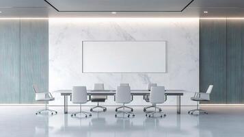Modern Conference Room for Executive Presentations and Meetings photo