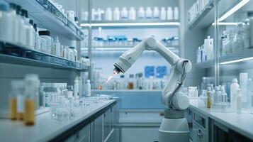 Robotic Arm Assisting in Laboratory Tasks with Precision and Care photo