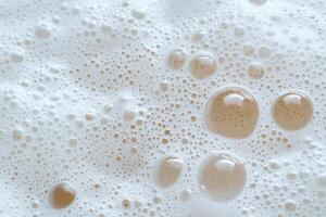 Soap foam texture, bubbles background photo