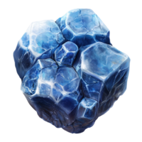Stunning Sparkling Blue Garnet Gemstone Transparent Background png