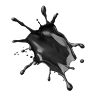 Black Liquid Splash Crown Effect, Dark Fluid Droplet Impact transparent background png