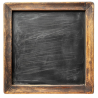 Rustic School Chalkboard Frame Empty Transparent Background png