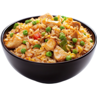 A bowl of noodles with a bowl of noodles and vegetables isolated on transparent background png