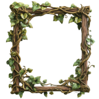 Rustic Trellis Crafted From Reclaimed Wood Showcasing Virgin Outline Natural Decorative Design Transparent Background png