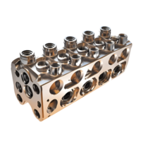 Differential Pressure Sensor Manifold Block for Automation on trnasparent background png
