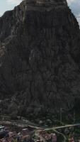 Imposing castle aerial view photo
