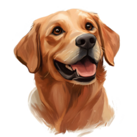 Smiling Golden Retriever Puppy with Joyful Facial Expression png