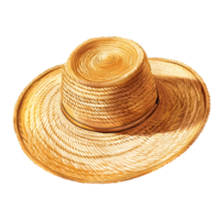 Stylish Summer Straw Hat with Circular Woven Design for Beach and Vacation png