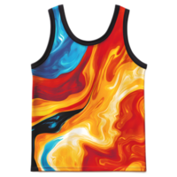 Vibrant Swirling Fluid Dynamics in Explosive Colorful Abstract Art Design png