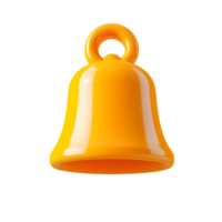3D Transparent Notification Bell Ringing Icon for Digital Interface or App png