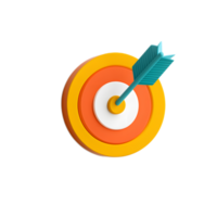 Precision Archery Target With Arrow Bullseye Aiming for Success png