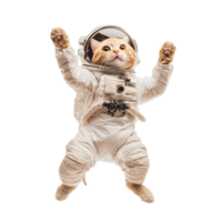 Astronaut in Spacesuit Floating in Outer Space Exploring the Cosmos png