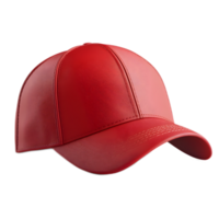 Vibrant Red Baseball Cap with Transparent Background png