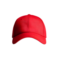 vibrant rouge base-ball casquette avec clair Contexte pour l'image de marque et conception png