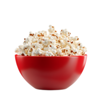 Inviting Bowl of Crisp and Salty Popcorn for Casual Snacking or Movie Night png
