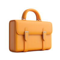 Elegant and Sophisticated Yellow Leather Briefcase for Professional Workspace and Corporate Environments png