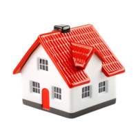 Charming Cottage-Style Scale Model with Detailed Architecture and Design png
