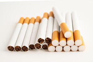 Cigarette, roll tobacco in paper photo