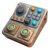 elegant abstract Spacecraft Control Panel Cutout with Buttons and Dials high resolution png
