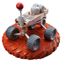 wonderful creative Space Rover on Mars Red Dust Transparent Background high resolution png