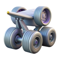 impressive classic Space Shuttle Landing Gear Cutout with Extended Wheels high quality png