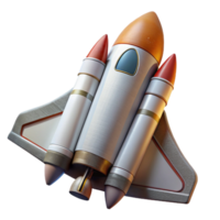 serene contemporary Space Shuttle Side View Cutout on Transparent Background genuine png