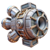 wonderful contemporary Space Station Modular Segment Cutout with Metallic Finish high resolution png