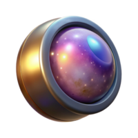 elegant modern Space Telescope Lens Flare Isolated exclusive png