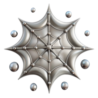 serene rustic Spider Web with Dew Drops Transparent Background Cutout high quality png