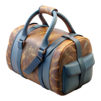 beautiful abstract Sports Bag Side View Packed Transparent Background high resolution png