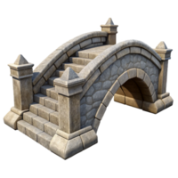 deslumbrante criativo pedra ponte arquitetônico estrutura transparente png