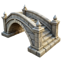 serene minimalist Stone Bridge Architectural Structure Transparent high resolution png