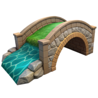 stunning artistic Stone Bridge Over River Transparent Background genuine png