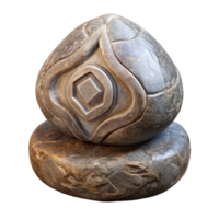 extraordinary abstract Stone Sculpture with Symbolic Meaning Transparent Background professional png