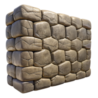 extraordinary vintage Stone Wall Texture Isolated with Rough Surface detailed png