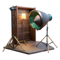 vibrant rustic Studio Lighting Setup with Softbox Cutout authentic png