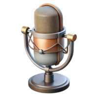 vibrant artistic Studio Microphone with Pop Filter Isolated Transparent Background detailed png