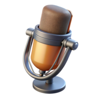 impressive artistic Studio Microphone with Pop Filter Isolated Transparent Background original png