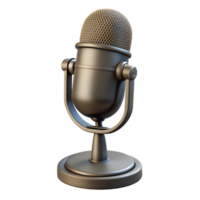 magnificent creative Studio Microphone with Stand Isolated detailed png
