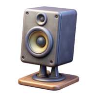 extraordinary creative Studio Monitor Speaker Base Stand Included Isolated high quality png