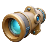 beautiful rustic Submarine Periscope Lens Transparent Background with Optical Zoom high resolution png