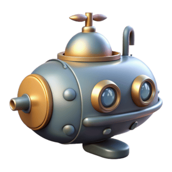 lindo artístico submarino sonar matriz habitação isolado com simplificado Projeto exclusivo png