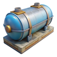 vibrant artistic Submersible Ballast Tank Transparent Background with Cross Section View authentic png